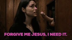 The church had her on her knees for hail marys then they learned she liked to suck cock. Father Zachary had different penance in mind.