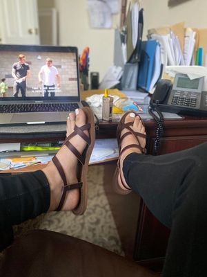 Beautiful looking view of feet.