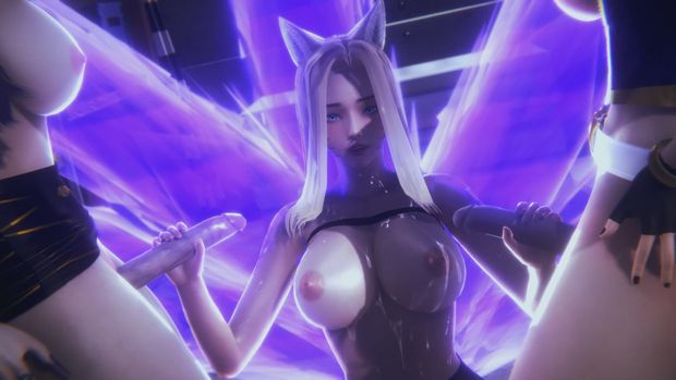 Futa - League of Legends triple futa - KDA Akali KDA Ahri KDA Evelynn - 3D Porn