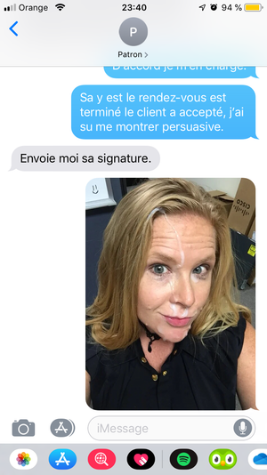 Signature with a client