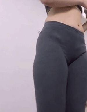 Yoga pants booty