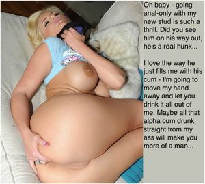 he loved your wife's checks and her yong lickerish gorgeou's pussy. he filled her ass, the pussy he just lick and feel with de dick a little