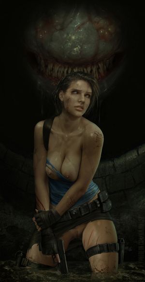 Jill Valentine ripped clothes