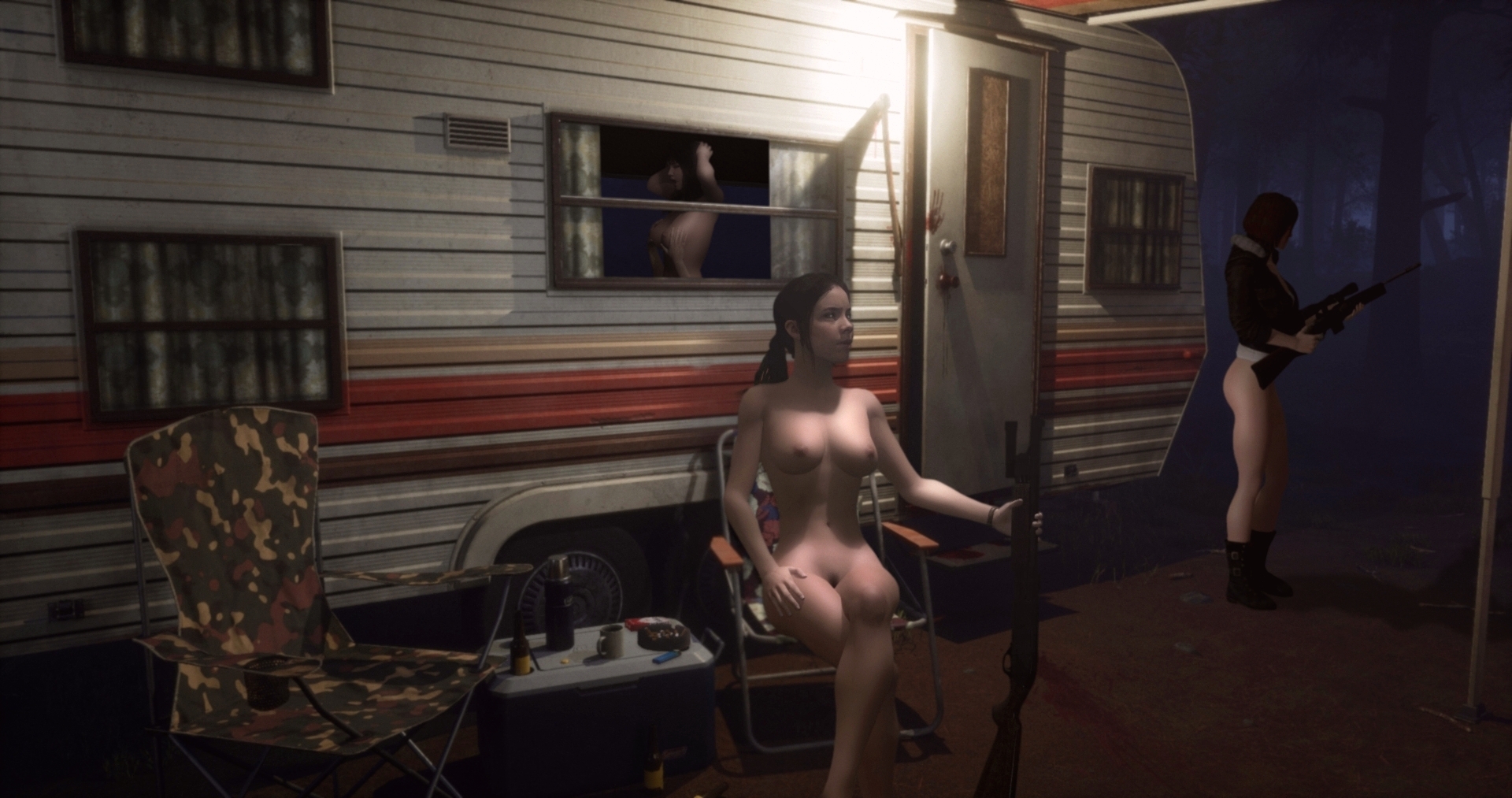 Lesbian van in a zombie apocalypse.