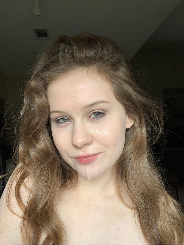 beautiful cum face