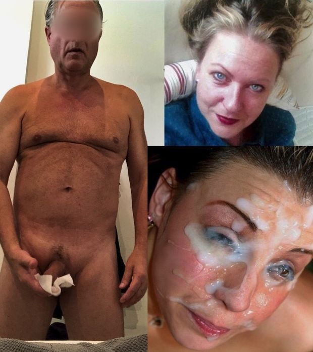 I gave several times every drop I had to this inviting smiling Hot Milf. She loved to be our cum slut. My wife took the photos. 57i