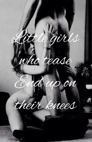 Little Ones Who Tease End Up On Their Knees