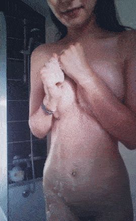 teeny in the shower