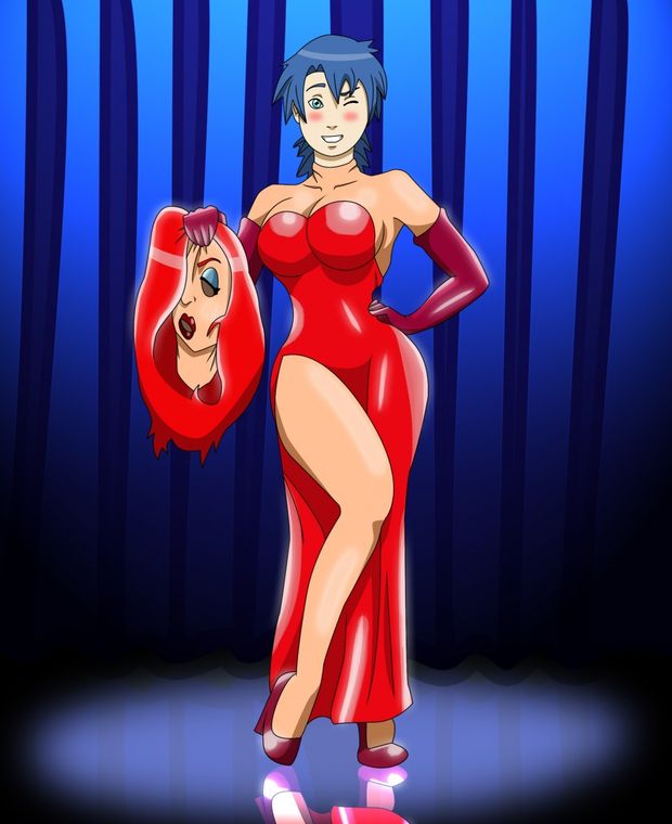 Posing as Jessica Rabbit By TheUndercoverGuy