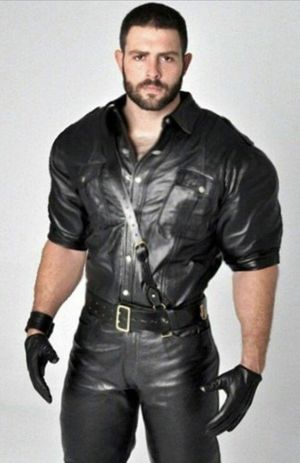 Hot man in Leather