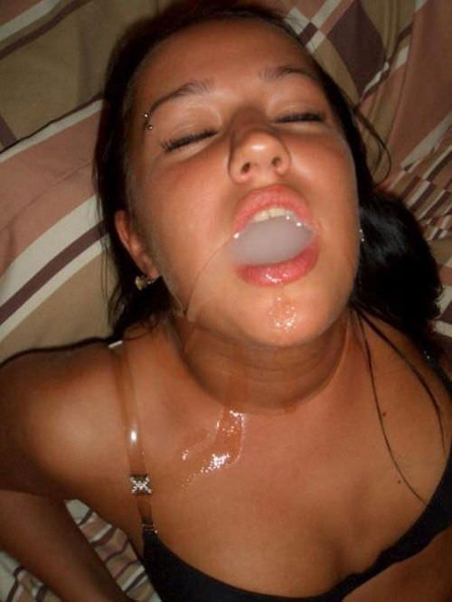 mouthful of cum