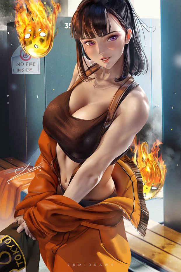 Busty Maki Oze.