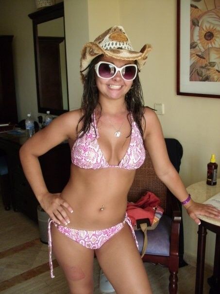 Old boss in bikini