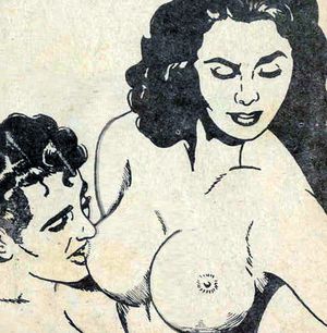 Vintage old style sketch very sexy!