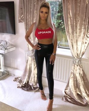 Her shirt tells the truth always upgrade the body