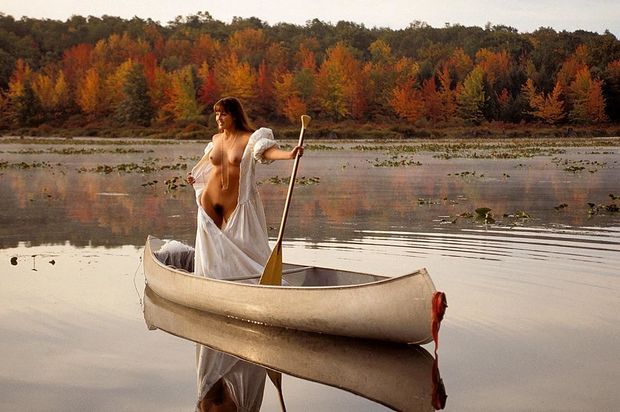 Canoeing nude