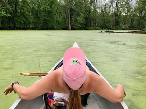 Canoeing nude