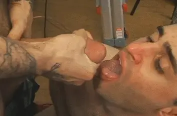 A heavily tatted dude with a thick cock that shoots big loads? Where can I find him? I want some of that!