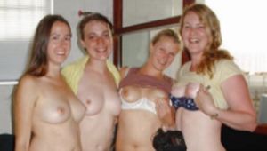 4 redhead moms topless