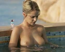 mom boobs in hot tub