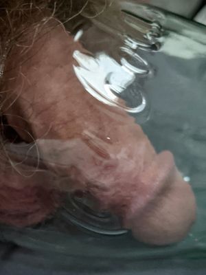 My pee pee in a Coke glass.