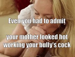 In exchange for not hitting you, she worshipped his cock daily.