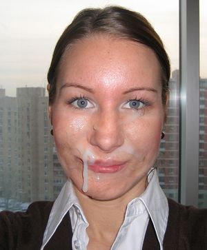 Brunette with Big Facial