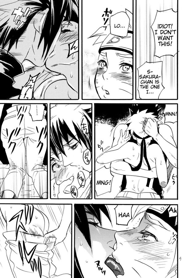 Sasuke embrace's new naruko