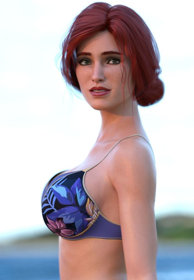 Triss Blue Bikini( johnboubakeur)