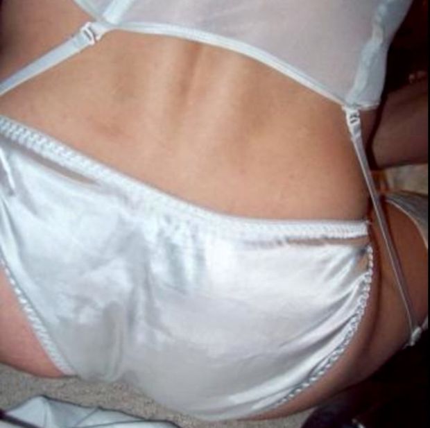 An older photo of me wearing my lingerie.
