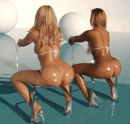 Kelsi monroe and Annika albrite twerking those booties