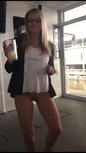 Bottomless dancing on a boat