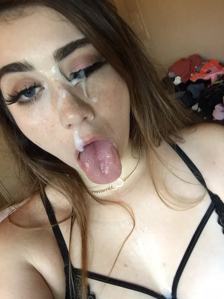 Make her wink.