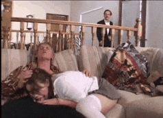 "I'm addicted to cock." Finds his step daughter blowing a friend and wants in on the action