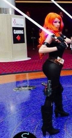 Your gf on the prowl at the syfy convention. Will she find a nerd or a dark lord?