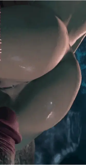 Stunning cartoon babe butt fucked by monster cock