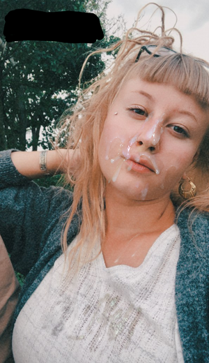 Facial cumshot blonde cumfacial