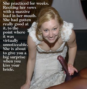 There can be no doubt, she may take your name but she takes my dick.