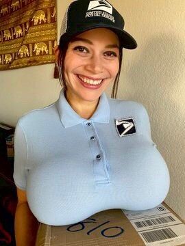 You like how she has her voluminous tits on your package