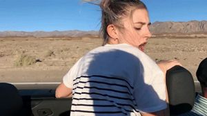 Your crush getting fucked by a hitchhiker while you drive