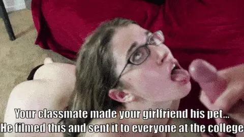 She is in love with his gallons of semen on her face and smells like a whore