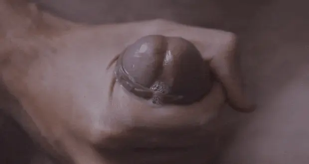 When he cums on me