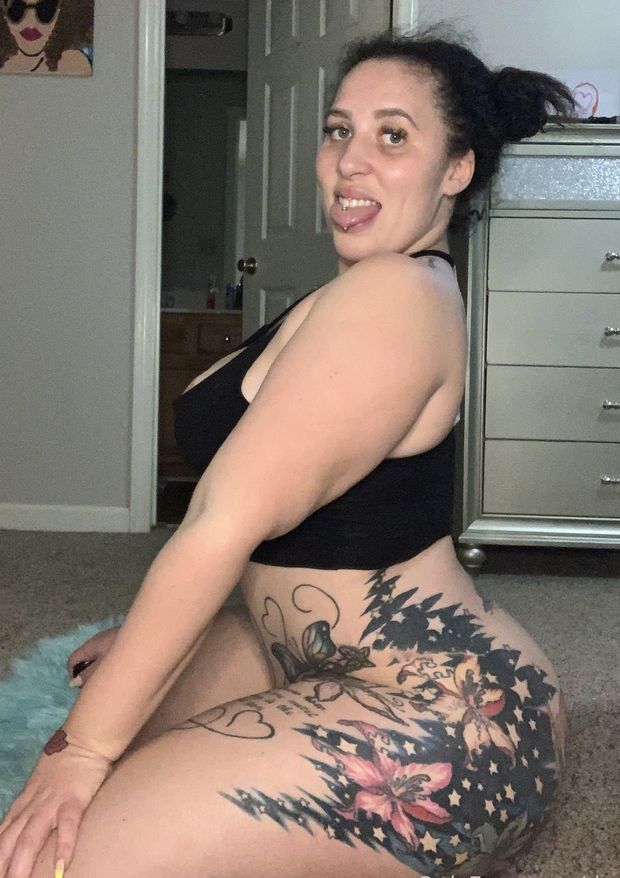 Thunda sticking her tongue out