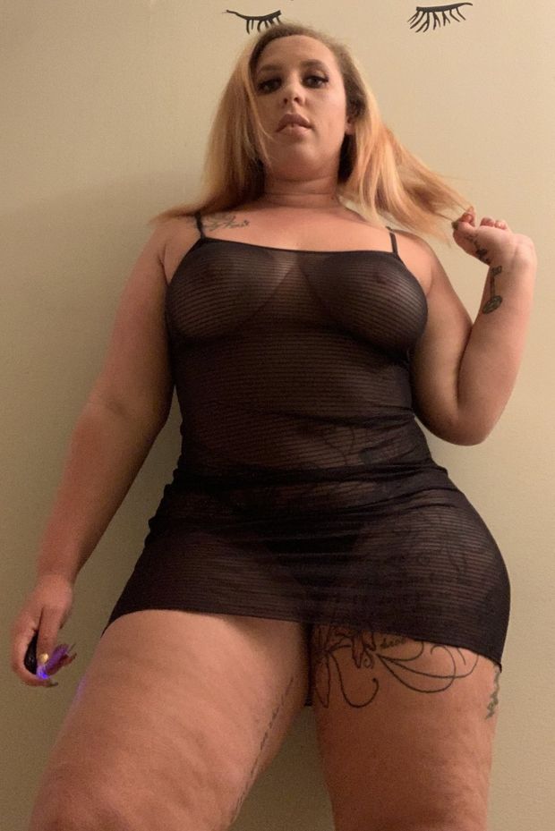 Thunda in mesh dress