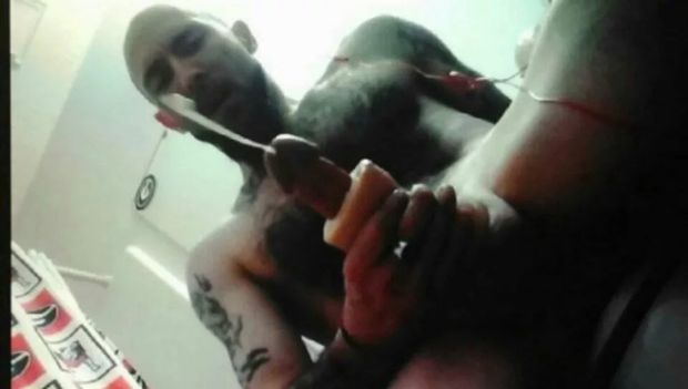 Me jacking off with a pocket pussy plus cumshot