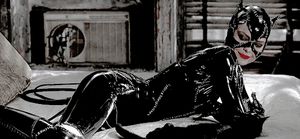 catwoman on a bed