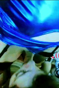 Her cock, through my mouth, down my throat, reach up, reach around the shiny playground