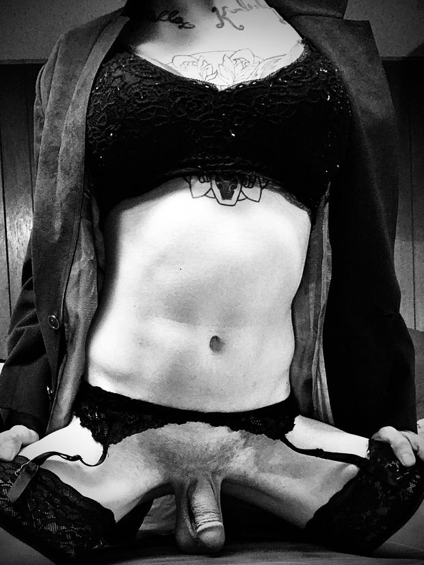 Cross dressing in black and white