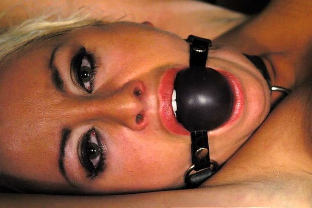 This wife and mother gagged bound and punished for her slutty behavior!