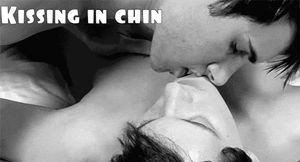 Kissing in chin and neck